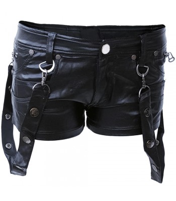 Women Gothic Hot Pants Bondage Art Leather Gothic Look Lucy Fire Fashion 